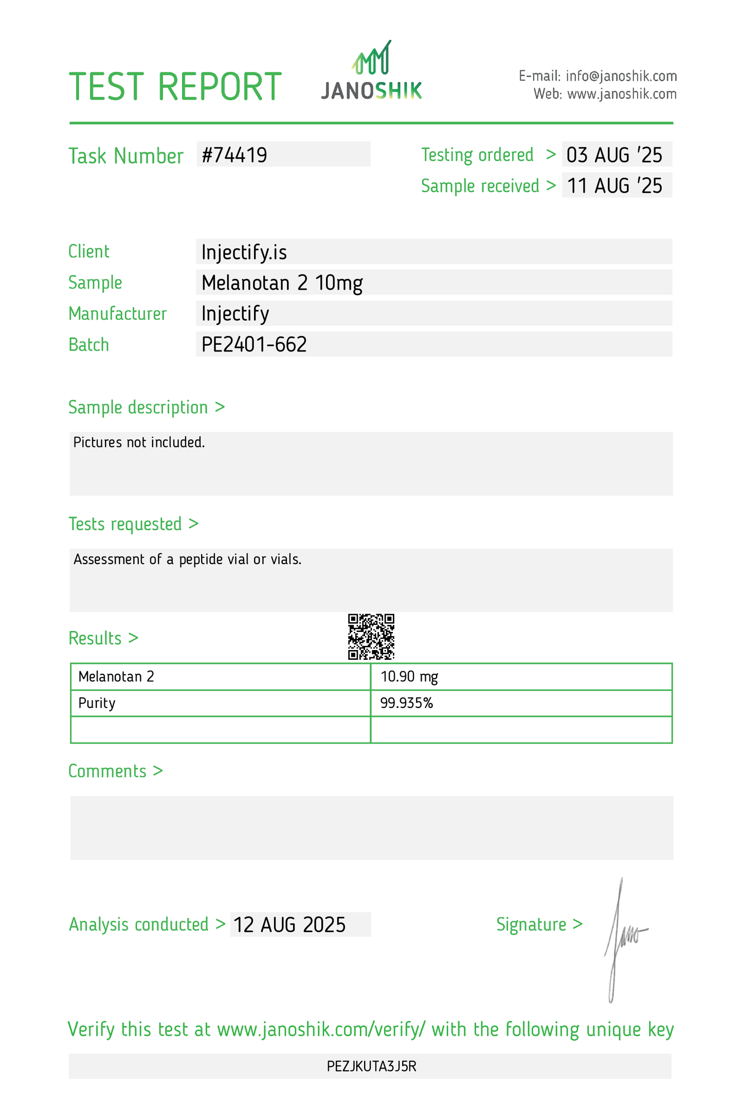 Melanotan 2 (MT2)