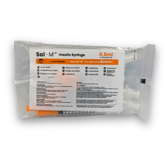 Insulin Syringes 0.5mL 31G x 8mm