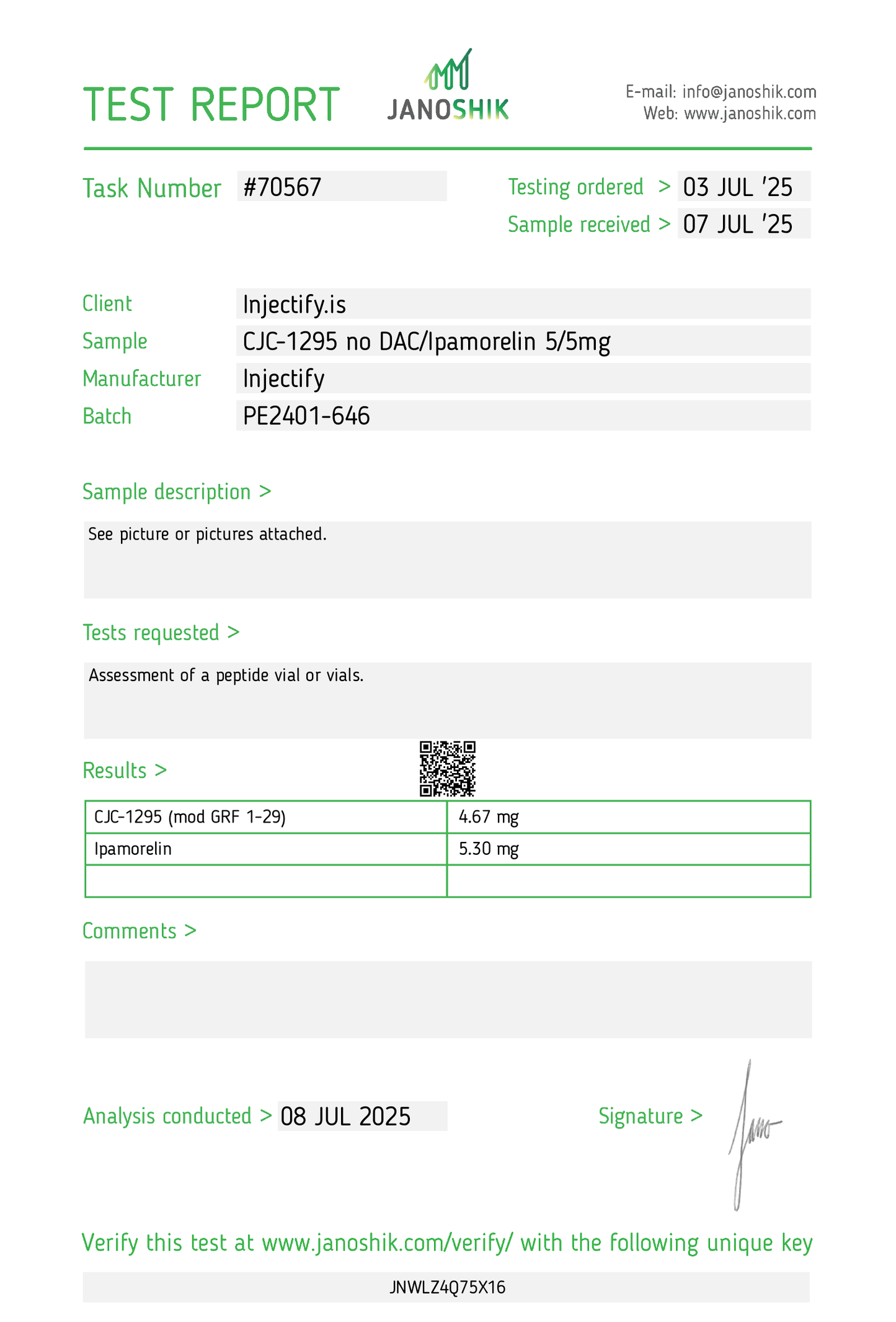 CJC-1295 (no DAC) / Ipamorelin Blend
