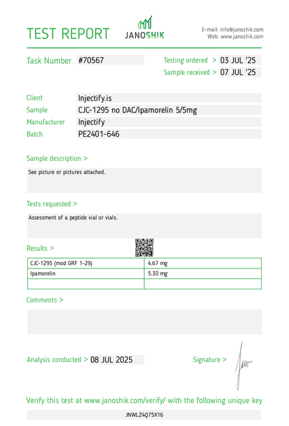 CJC-1295 (no DAC) / Ipamorelin Blend