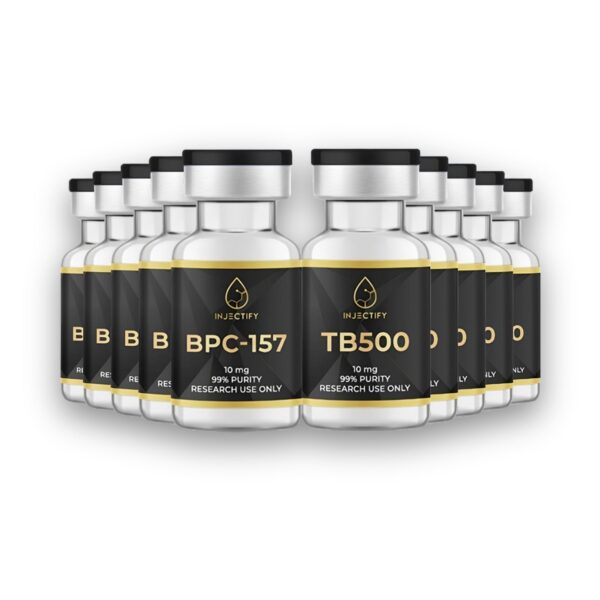 5 x BPC-157 + 5 x TB500 Stack – Bulk 10 Vials Bundle