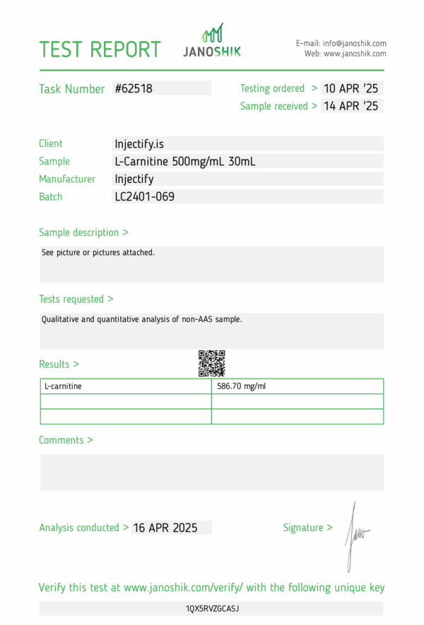 Injectable L-Carnitine - Image 2